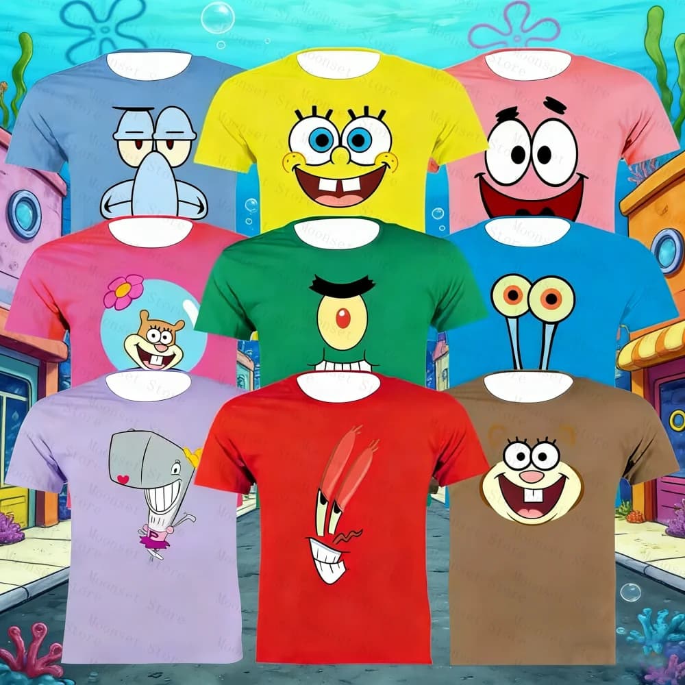 Nuova T-shirt 2026 con Stampa Cartone Animato Carino per Bambini, Magliette Estive a Maniche Corte, Casual Streetwear, Camicie da Uomo, T-shirt e Top da Donna