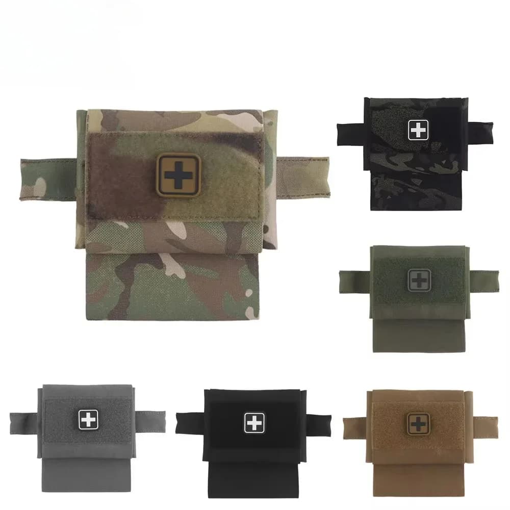 Micro Trauma Kit di Pronto Soccorso Tattico Molle IFAK Pouch Laccio Emostatico Amaca EDC Sopravvivenza Emergenza Campeggio Esterna Marsupio