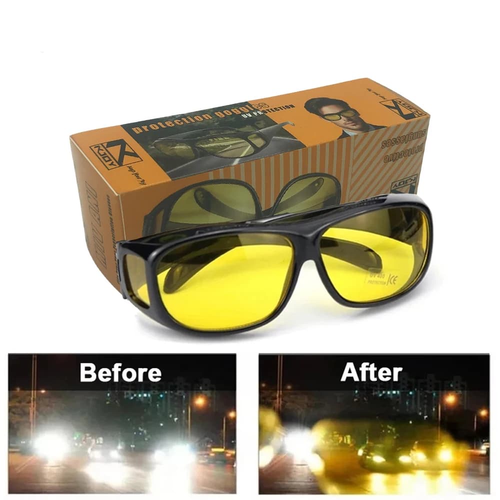 2026 New Night Vision Driving Goggles Anti Glare Car Driving Glasses Protective Interior Accessory Sunglasses for Drivers