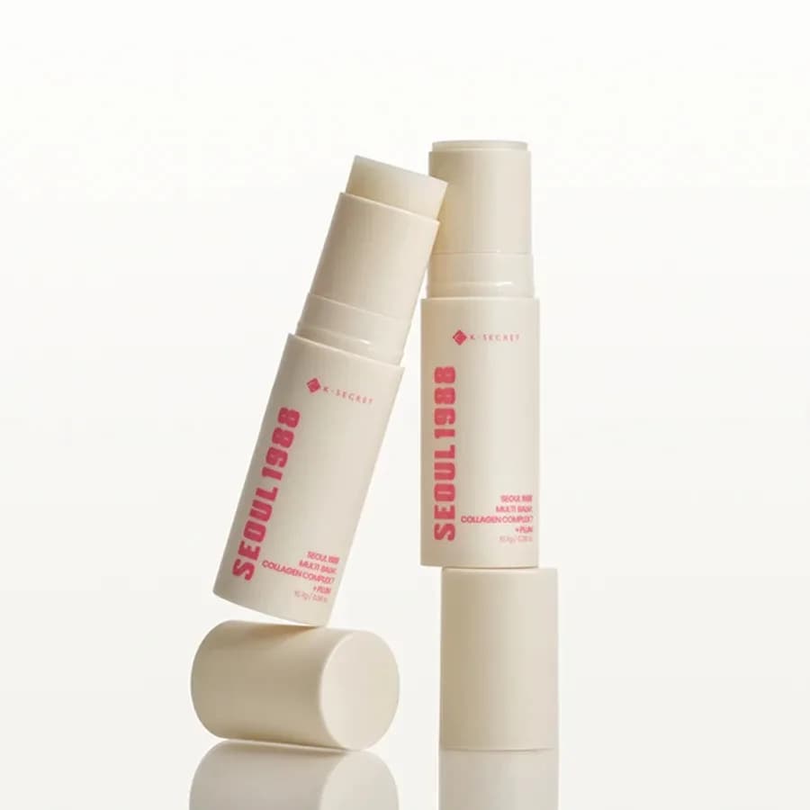 SEOUL 1988 Collagen Multi Balm Stick Plum Extract Hydrating Solid Essence Stick For Face Lip Portable Moisturizing Skincare