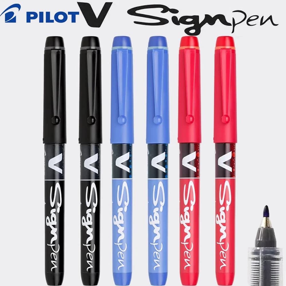 3 pezzi Giappone PILOT 1.0mm Penna gel SW-VSP Grande capacità Schizzo Design Penna per schizzi V-segno Penna Forniture per ufficio aziendale Forniture artistiche