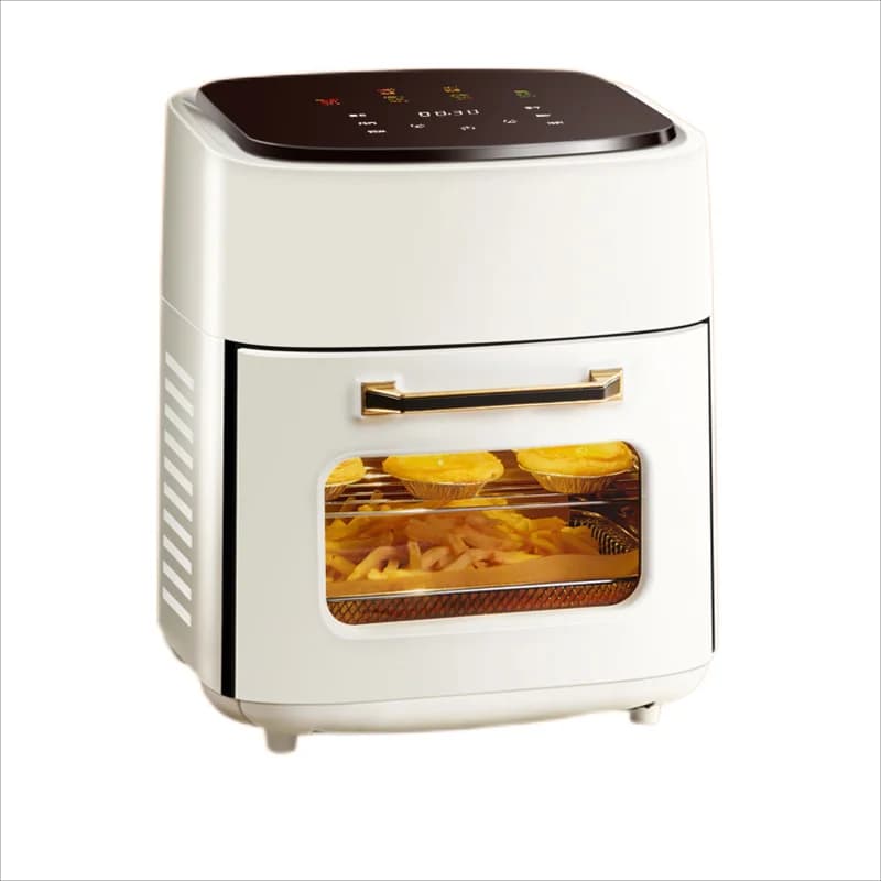 15L Non-stick Cooking Digital Electronically Controlled Oil-Free Air Fryer Household Smokeless Visual 15L Silver Crown Air Fryer