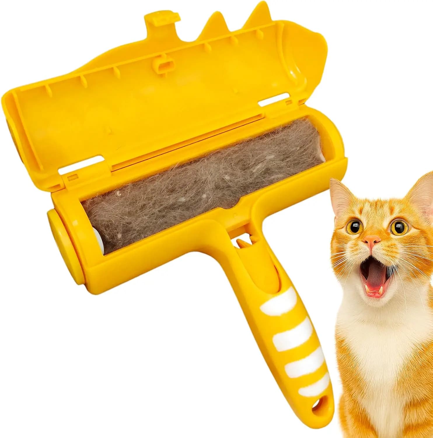 Rullo Rimuovi Peli di Animali Domestici - Rullo Anti-Pelucchi per Peli di Cani e Gatti - Rimuovi Peli Auto-Pulente