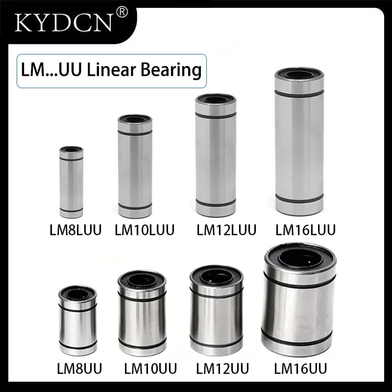 3-16mm LM3UU LM6UU LM8UU LM10UU LM12UU LM16UU&LM6LUU LM8LUU LM10LUU LM12LUU Linear Ball Bearing CNC 3D Printer Shaft Parts