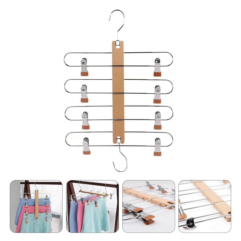 1pc ass hangers skirt clip clothes hangers multi-layer pants rack for jeans wardrobe organizer closet holders clothes