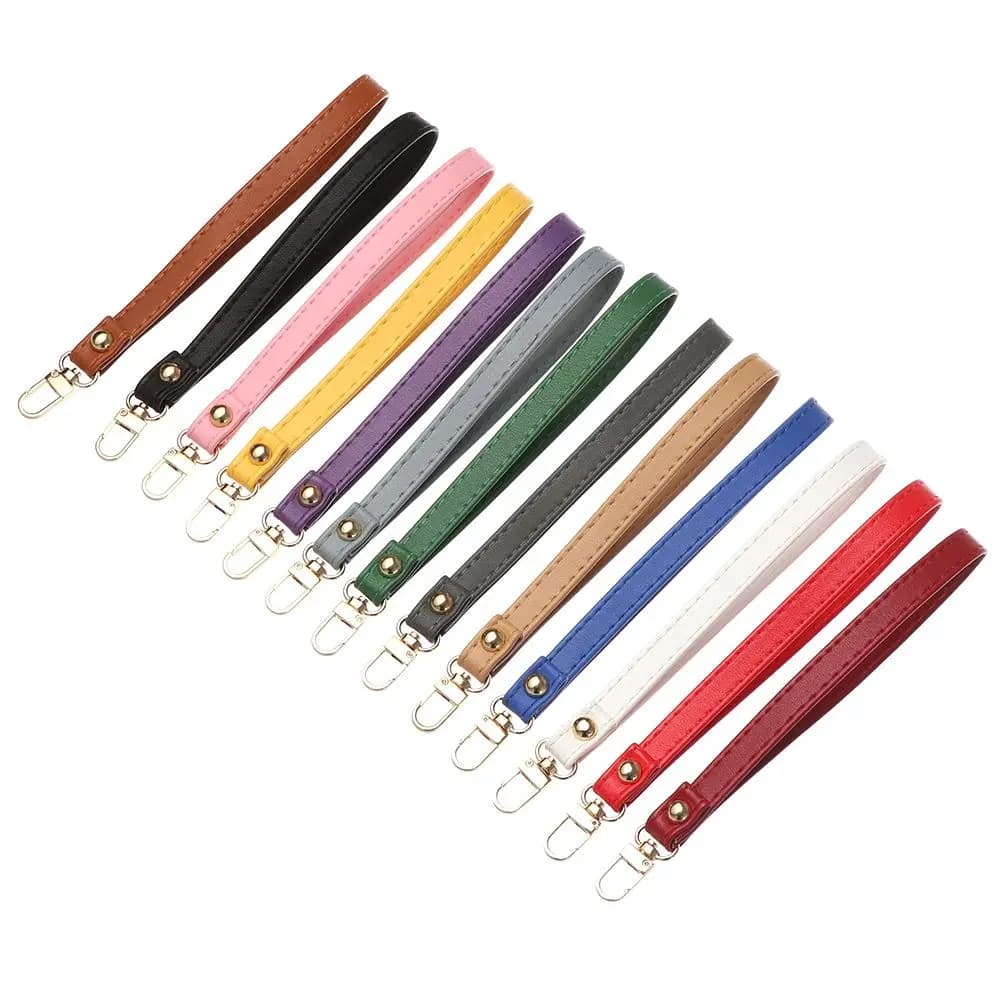 Borsa portatile in metallo con cinturino da polso, cinturino per portafoglio, cinturino per borsa, cinturino in pelle PU impermeabile
