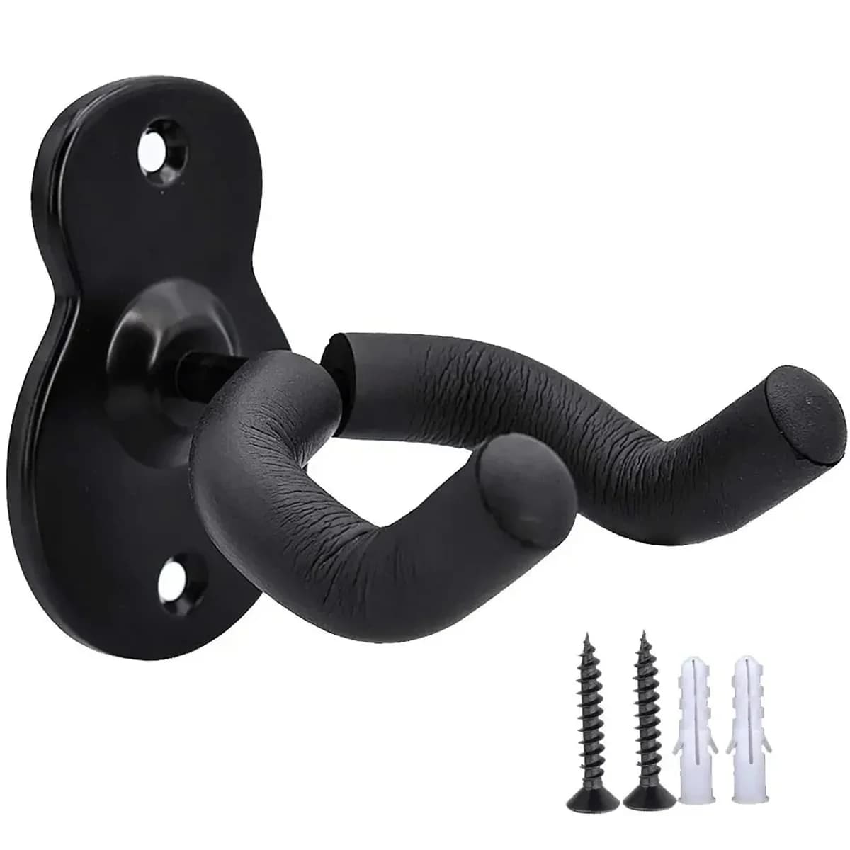 Ganci per montaggio a parete per chitarra Gancio per montaggio a parete in metallo acustico Supporto antiscivolo per basso elettrico acustico Chitarre classiche Ukulele