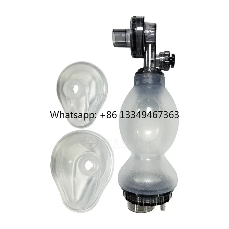 SY-K001 Kit di pronto soccorso Borsa Ambu per ossigeno Rianimatore manuale in silicone PVC monouso e senza lattice medico