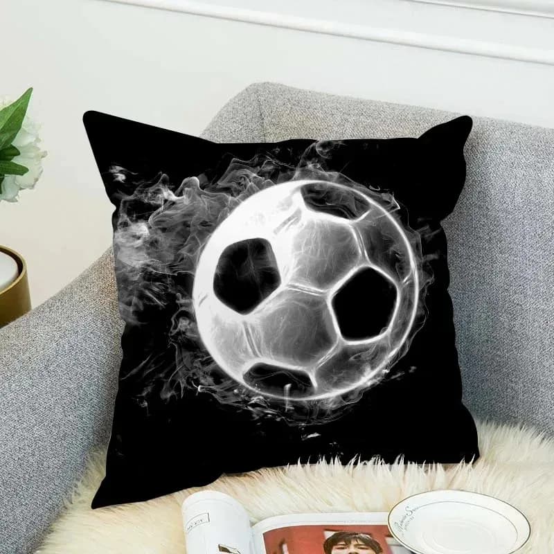 VIKAMA Football and basketball theme pillow, sports theme decorative pillow, suitable for cars, living room and home decorations