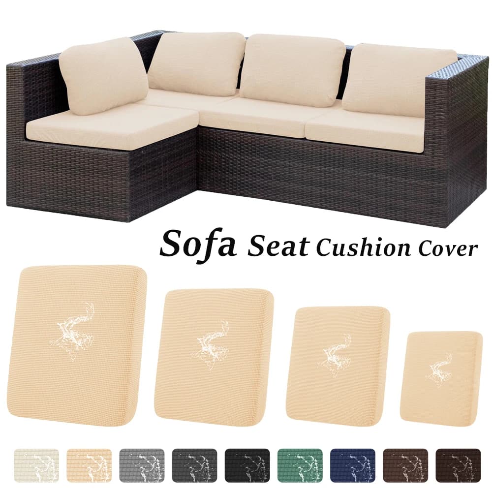 Copridivano esterno impermeabile Copridivano elasticizzato per patio Copridivano jacquard antiscivolo Protezione per mobili per divano da giardino
