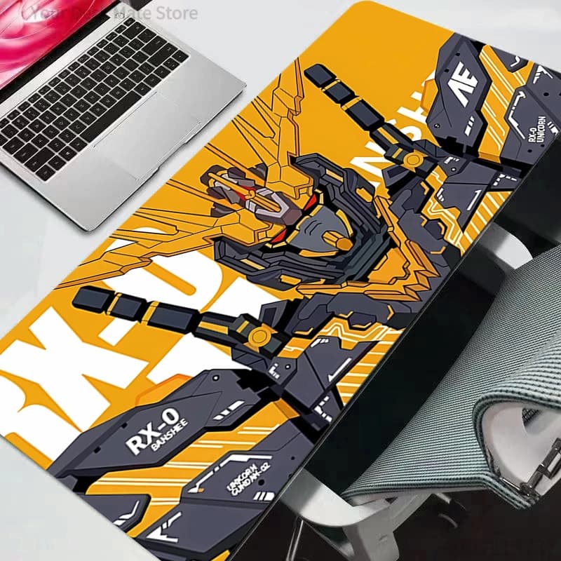 Tappetino per mouse Mobile Suit Gundam Anime Accessori da gioco Mousepad Gamer PC Completo Tappetino per tastiera per computer Varmilo