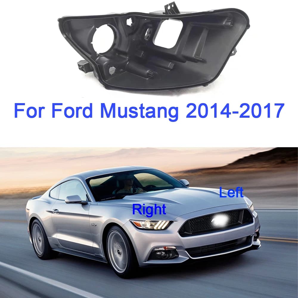 Headlight Housing For Ford Mustang 2014 2015 2016 2017 Headlamp Base Rear Casing Back Bottom Replace original
