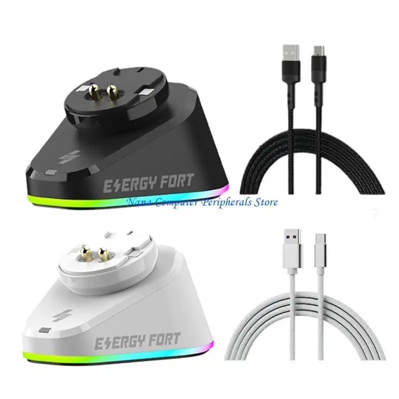 Base ricarica per cavo F68C tipo C per mouse G502/G502X Supporta l'estensione hub USB con connessione automatica magnetica a