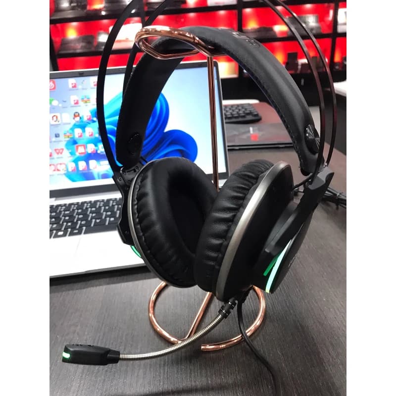 Nuovo Supporto per Cuffie in Acciaio Inossidabile Dorato, Antiscivolo, da Scrivania, per Cuffie da Gaming, Supporto Stabile per Auricolari, Accessori per Giochi