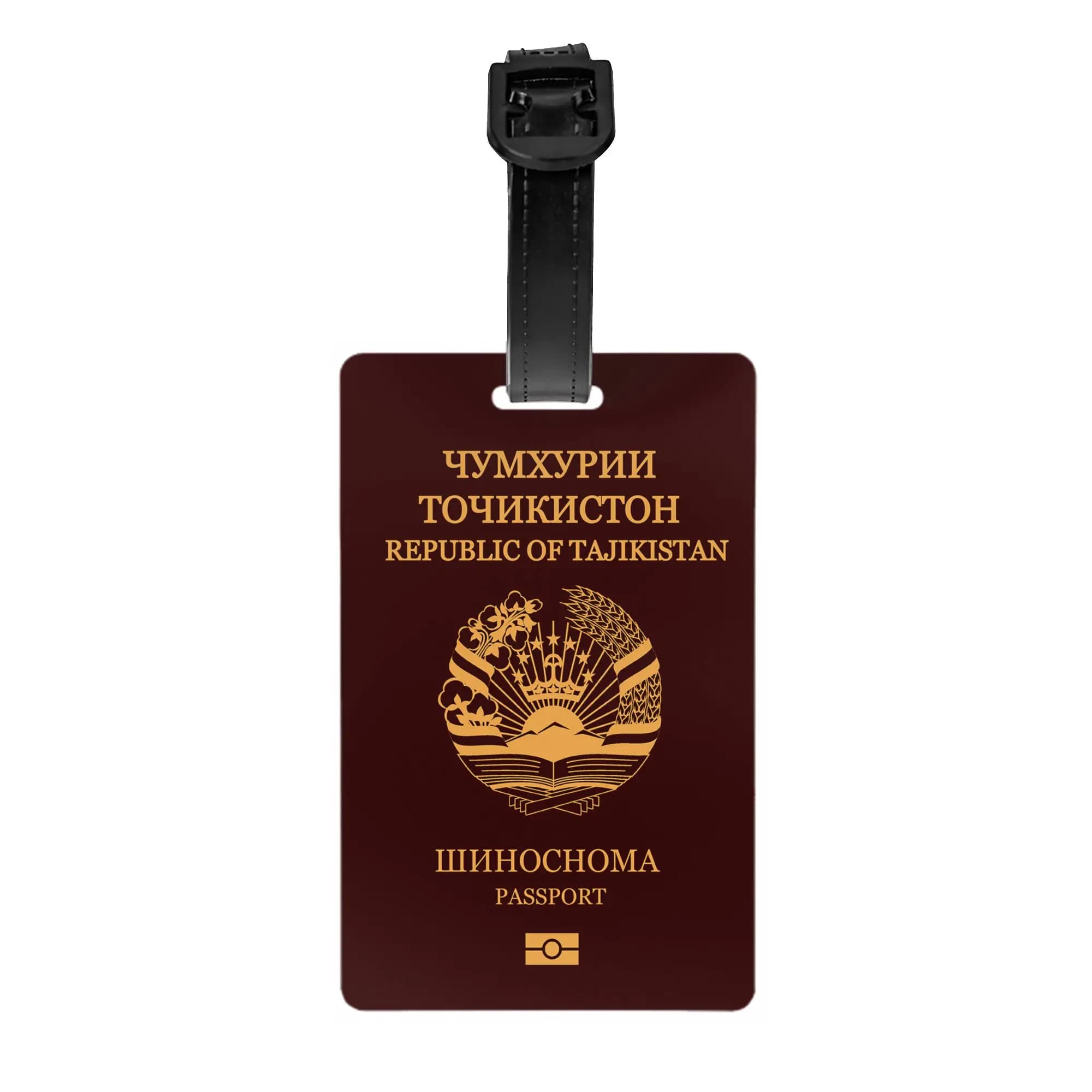 Tajikistan passport Luggage Tag Suitcase Baggage Privacy Cover ID Label