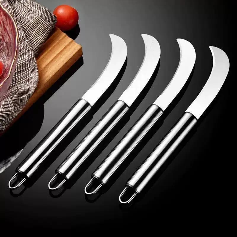 Polished stainless steel for pineapple, banana and mango, fruit knife, kitchen utensils for domestic use, for cooking vegetables and for cooking.