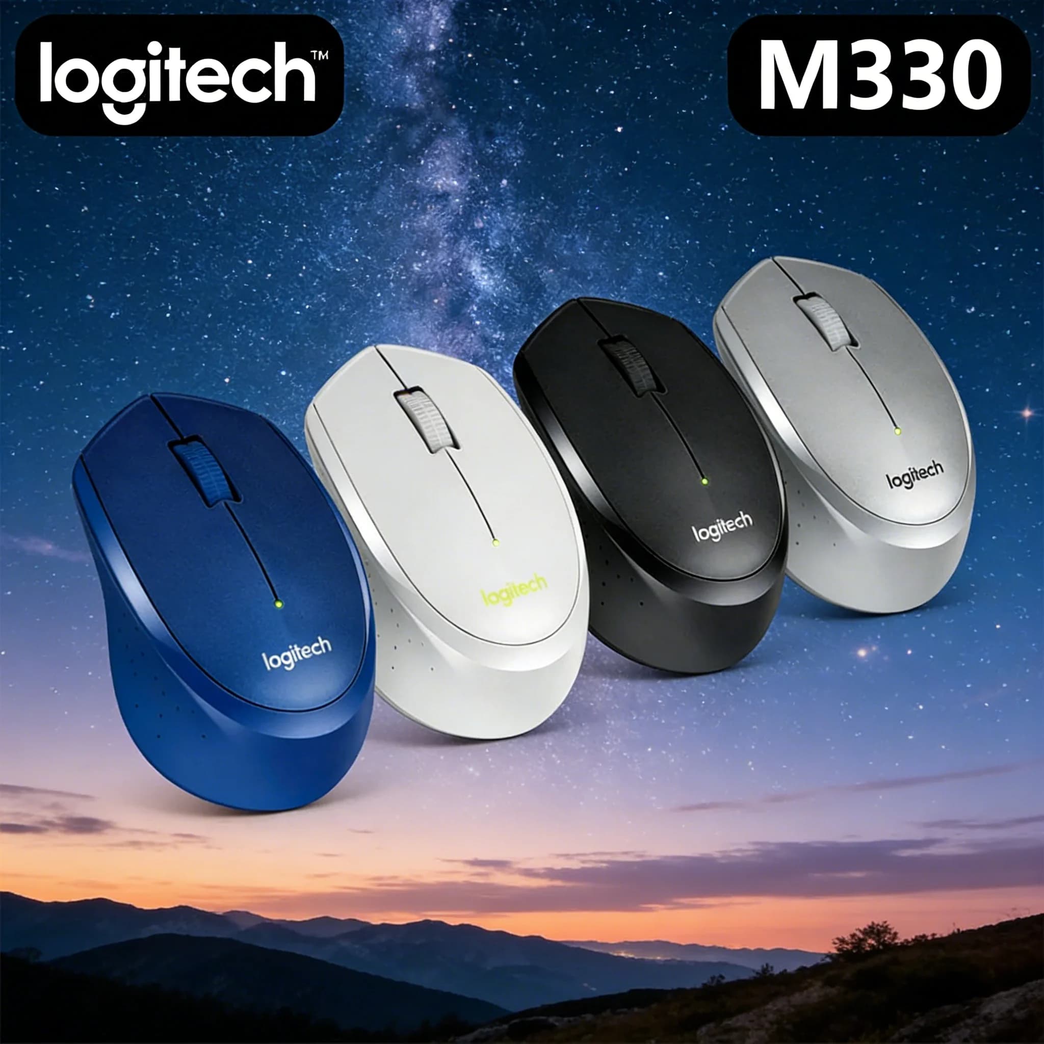 M330 Wireless Gaming Mouse, Ergonomic Silent Lightweight, dual-mode, Long Battery Life, High Precision + M750/M650/M280