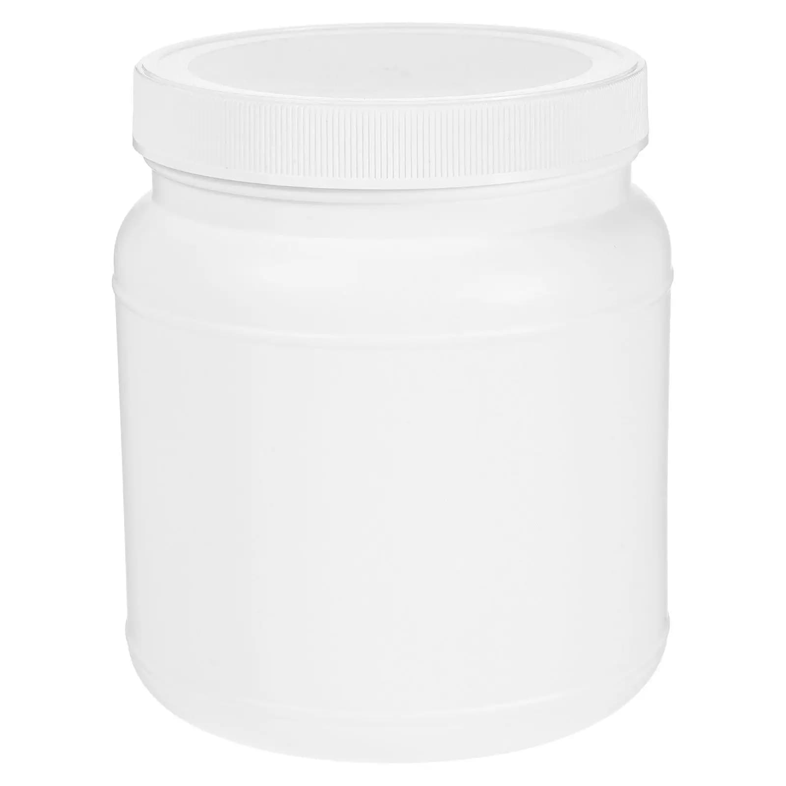Large Capacity Plastic Jar Airtight Sealed Powder Container Milk Protein Storage Wide Mouth Kitchen Travel Storage Jar