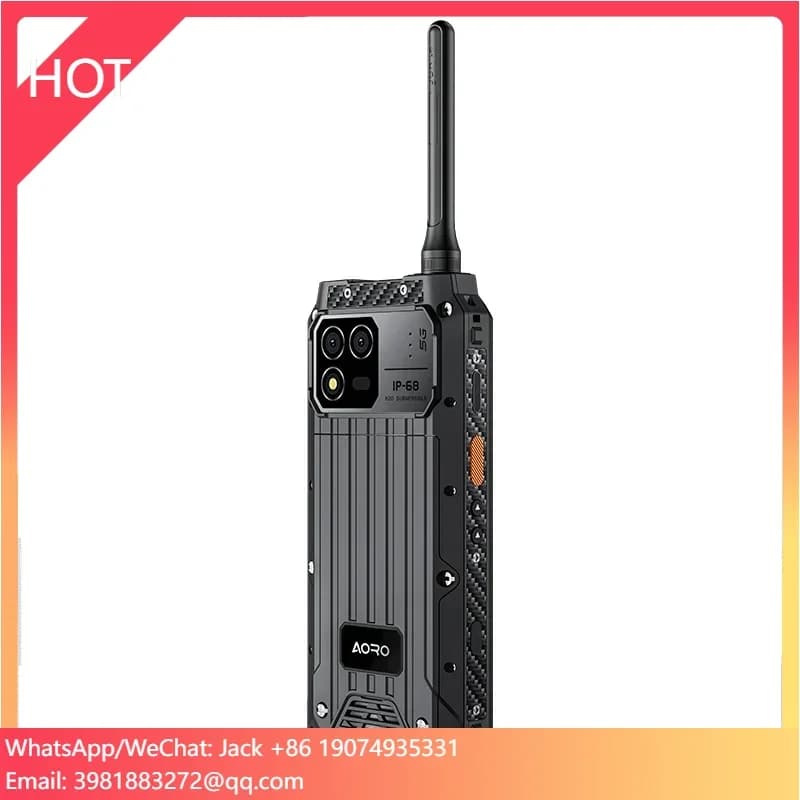 AORO M8 Smartphone 5G POC DMR UHF Radio portatile IP68 Impermeabile antipolvere antiurto Walkie Talkie Radio Telefono robusto