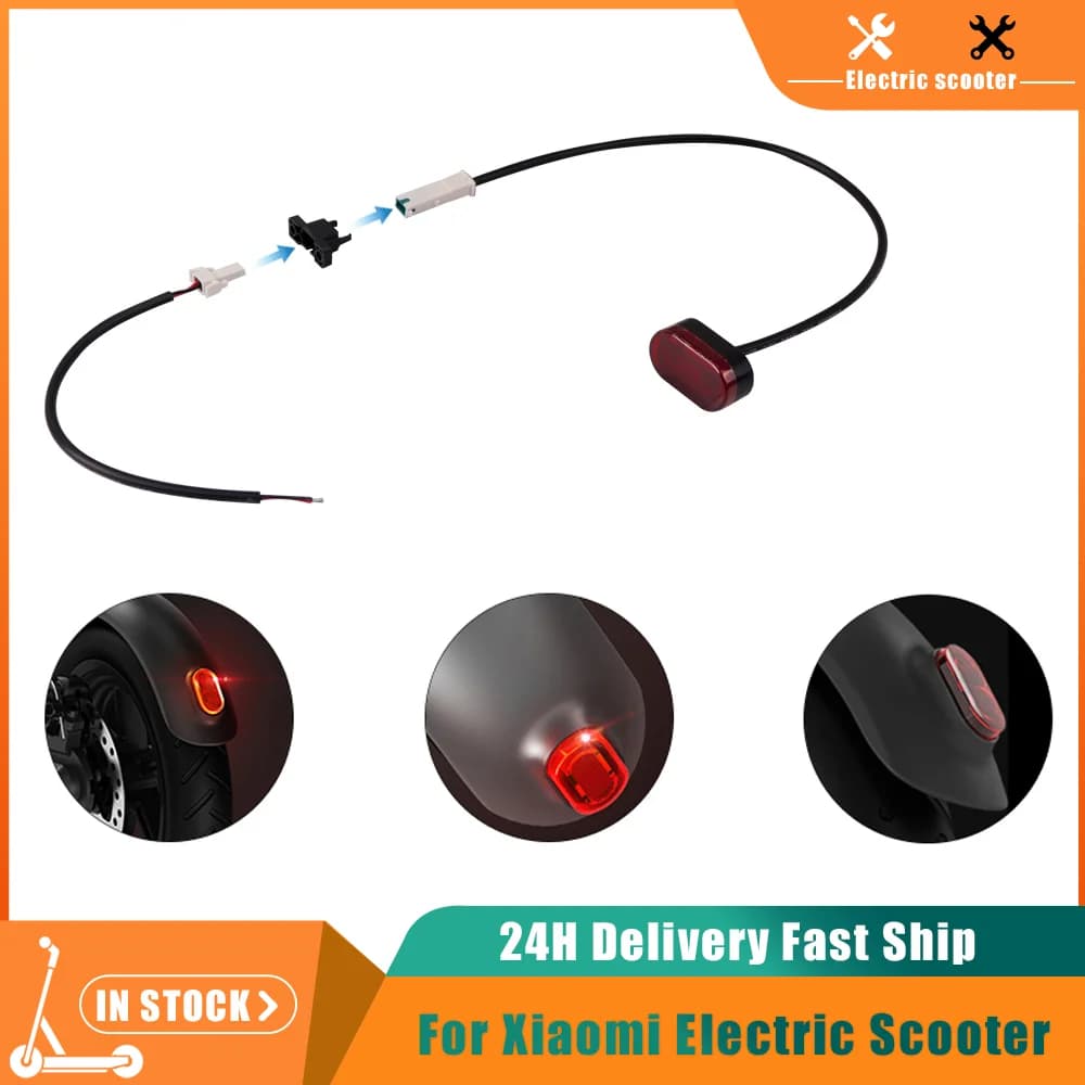 Fanale posteriore parafango posteriore per Xiaomi M365 Pro Pro2 Scooter elettrico Fanale posteriore resistente pieghevole Cavo di coda intelligente Fanale posteriore diretto