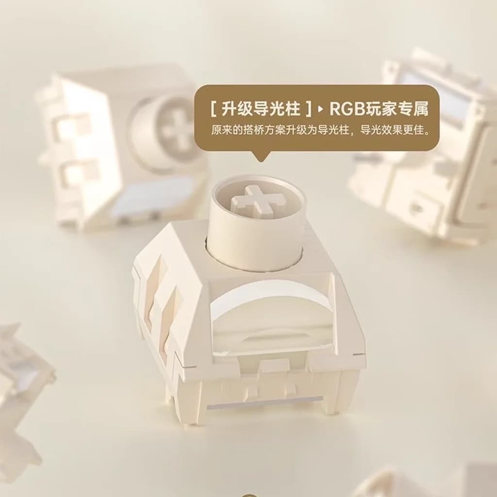 Kailh Box Ice Cream Pro Max Switch 5-pin Linear 45gf Mechanical Keyboard Switch POM Smooth Pre-Lubed Hifi Customized Accessories