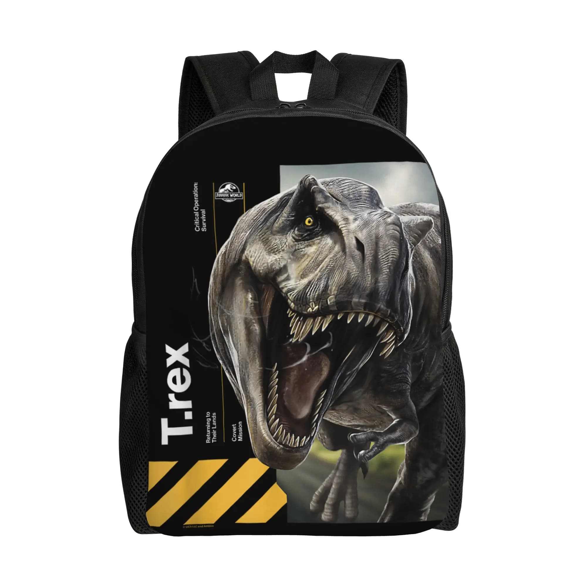 Zaino Casual Jurassic Rebirth Tyrannosaurus World, Regalo per Scuola Superiore, Escursionismo, Viaggi, Missioni Segrete, Zaino per Laptop in Tela