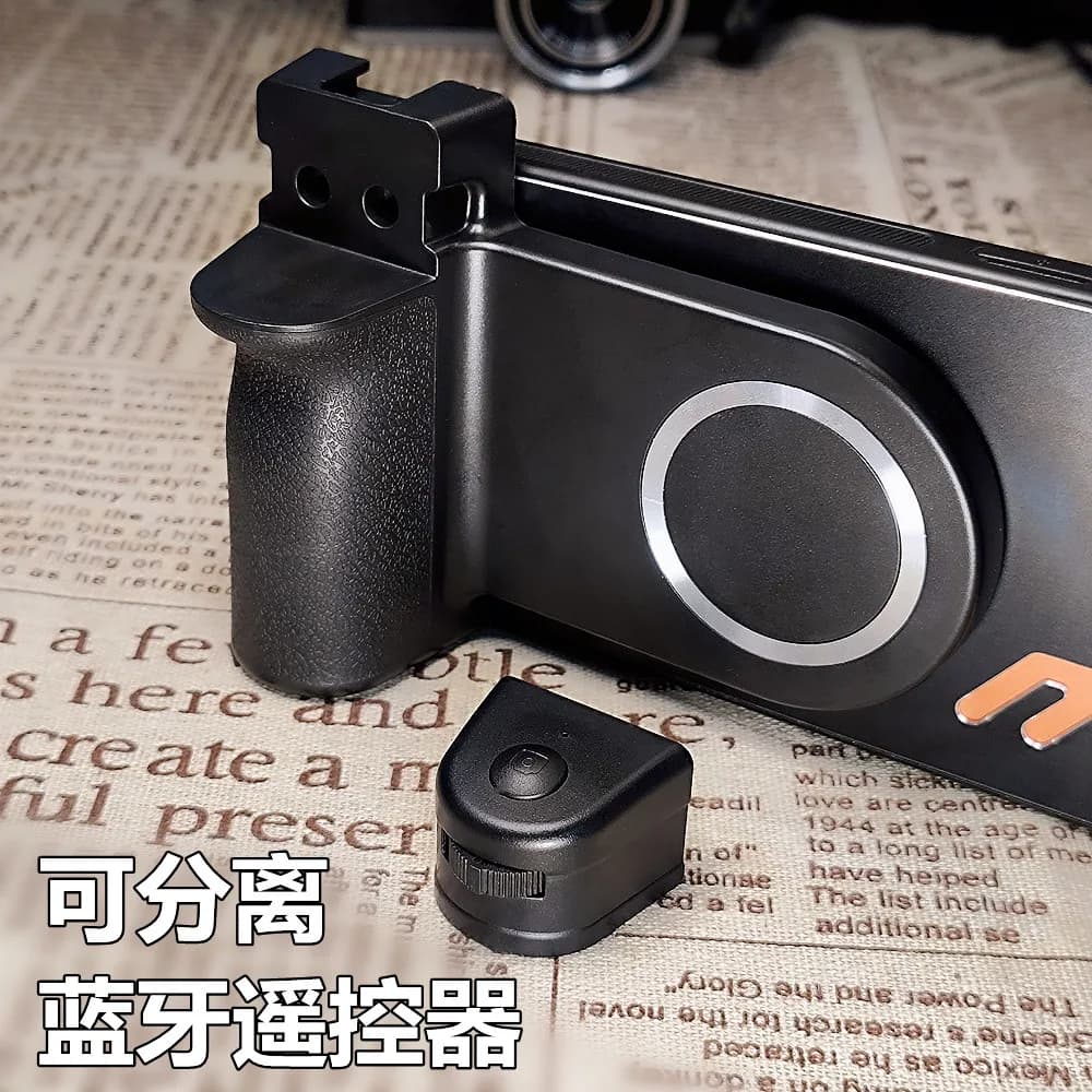 Magnetic Detachable Bluetooth Rechargeable Phone Shooting Grip Horizontal Vertical Use For Android iOS Zoom Photo Accessory