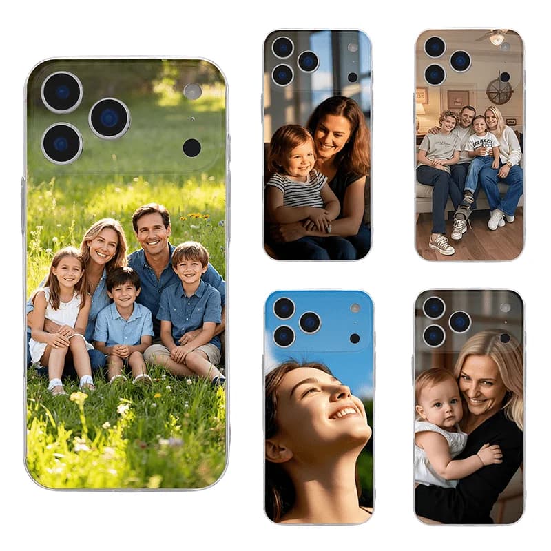 FAI DA TE Foto Trasparente Custodia Morbida Del Telefono Per iPhone 17 16 15 14 13 12 11 Pro Xs Max X XR Mini 16e 7 8 Plus SE 2020 2022 Della Copertura Posteriore