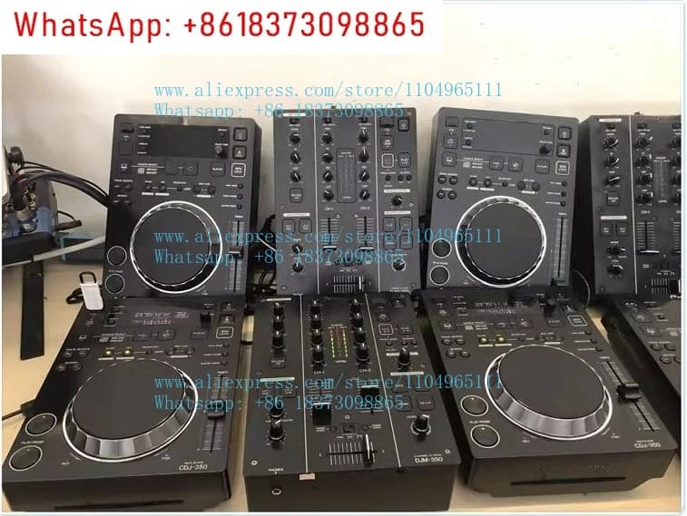 350 disc player set CDJ350 with DJM350 mixer PIONEER is in good condition 95 new