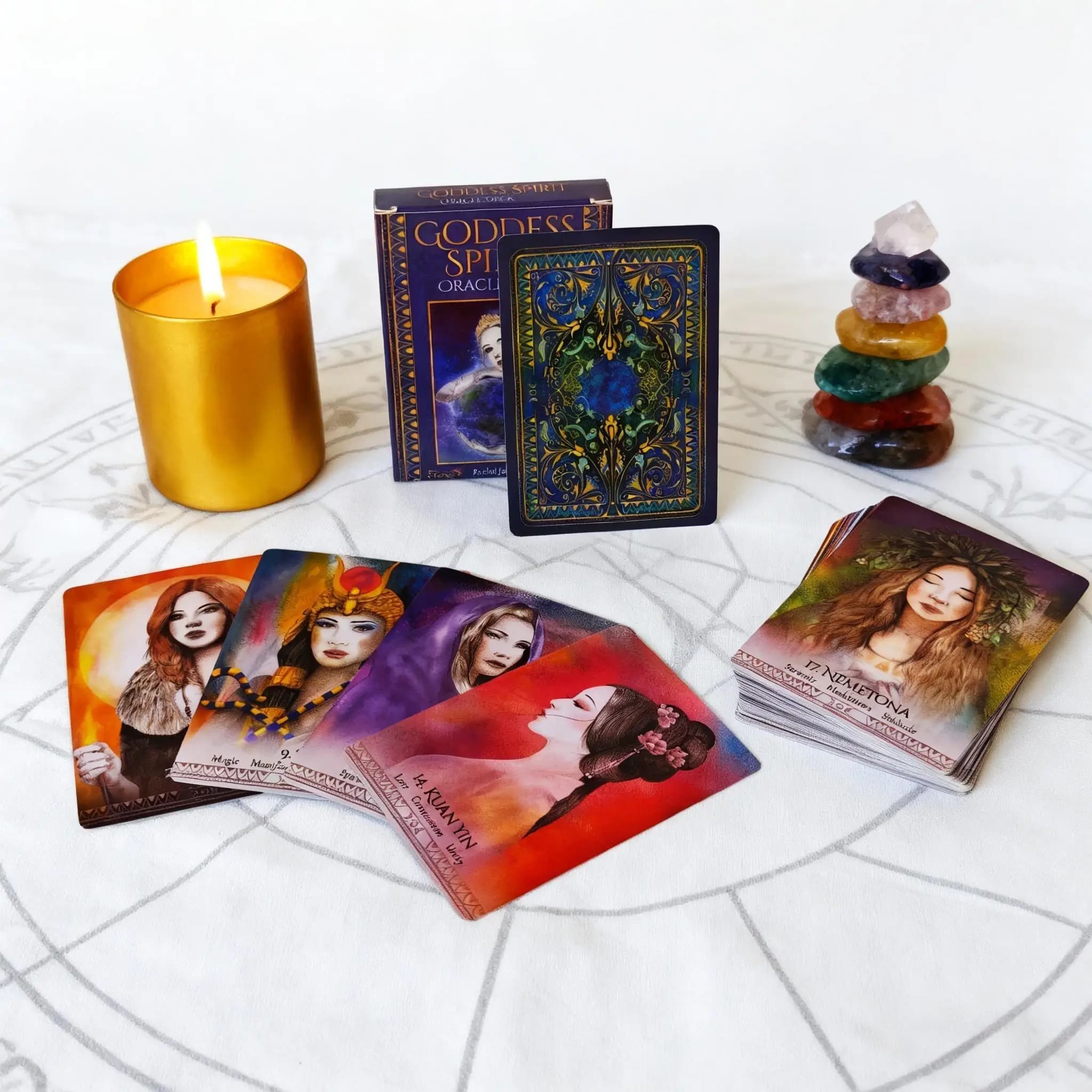 Carte Oracle dello spirito della dea Un 44 tarocchi Visioni inglesi Edizione divinazione Mazzo Borad Giochi di gioco