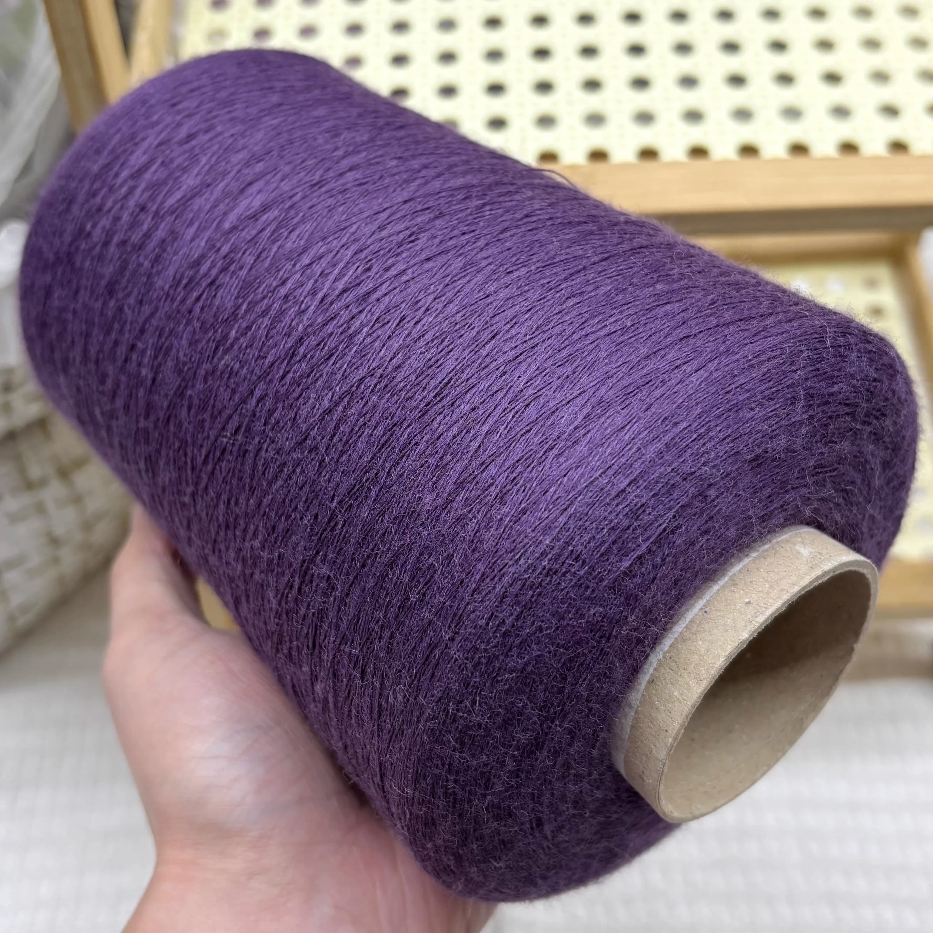 Filato delicato sulla pelle e morbido da 400g, filati per borse, maglioni e bambole, filato 100% cashmere per uncinetto e lavoro a maglia.