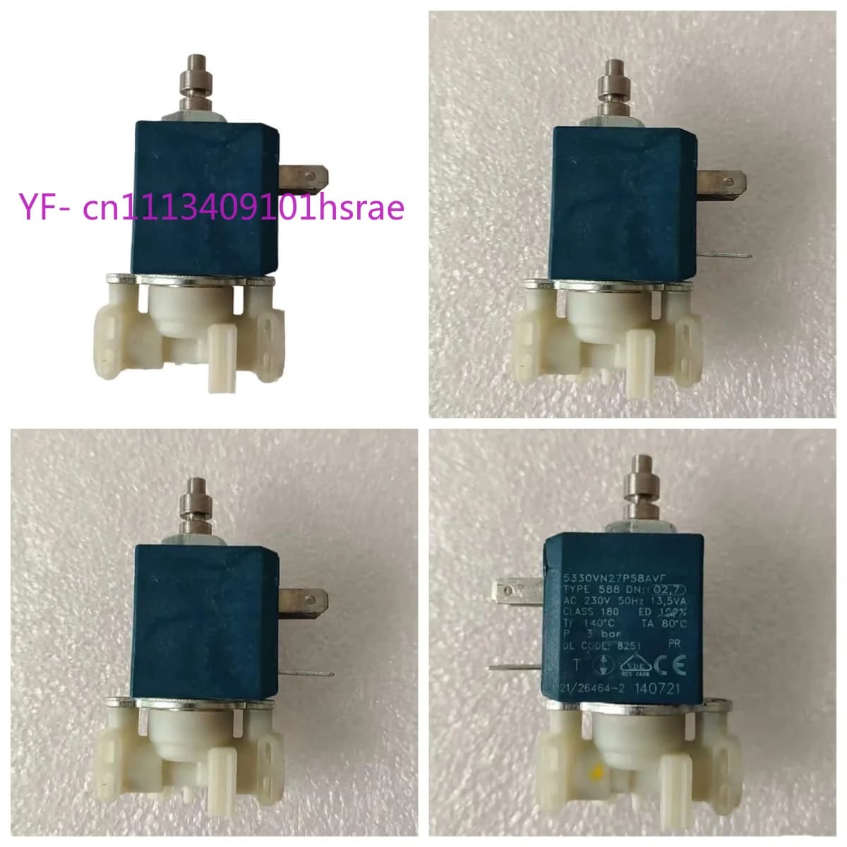 New 230V 50Hz 2/3 Way Solenoid Valve for Delonghi Espresso Coffee Machine Repair Parts