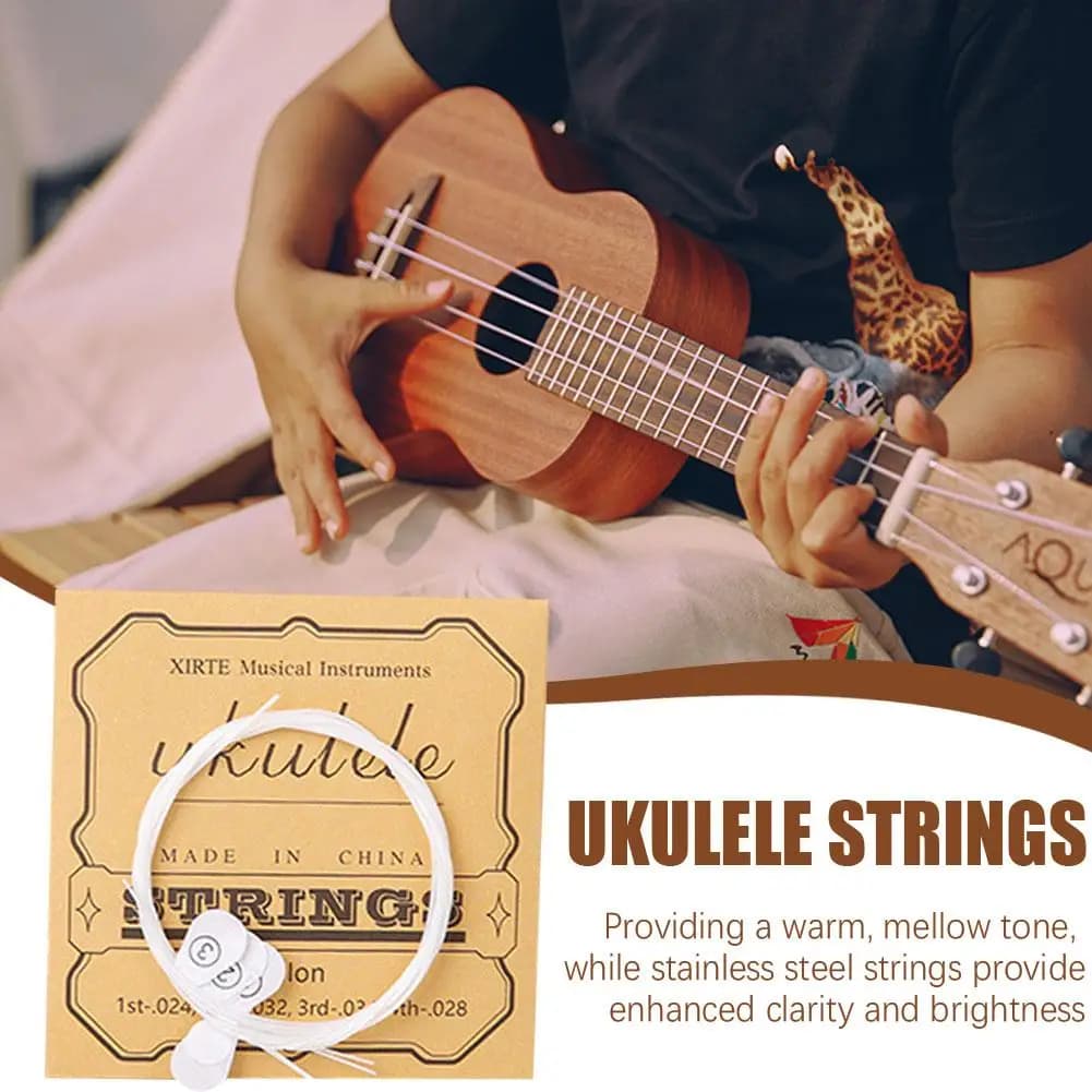 NUOVE Corde Universali per Ukulele a Quattro Corde, Corde in Nylon, Strumenti Musicali e Accessori per Chitarra, Set da 1/3/5 Pezzi
