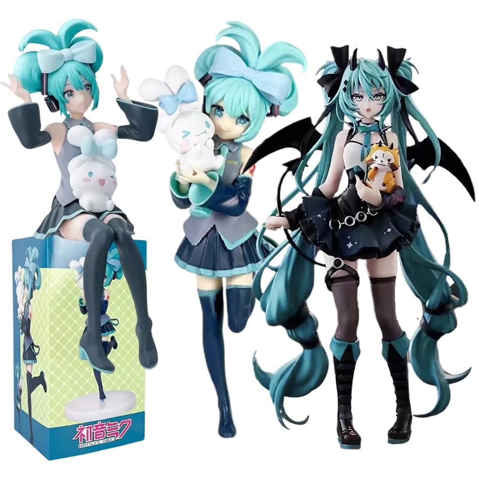 21 CENTIMETRI Hatsune Miku X Cinnamoroll Piapro Orecchio di Gatto Kawaii Anime Figura Periferica Da Collezione PVC Action Figure Modello Bambola Giocattolo Regali