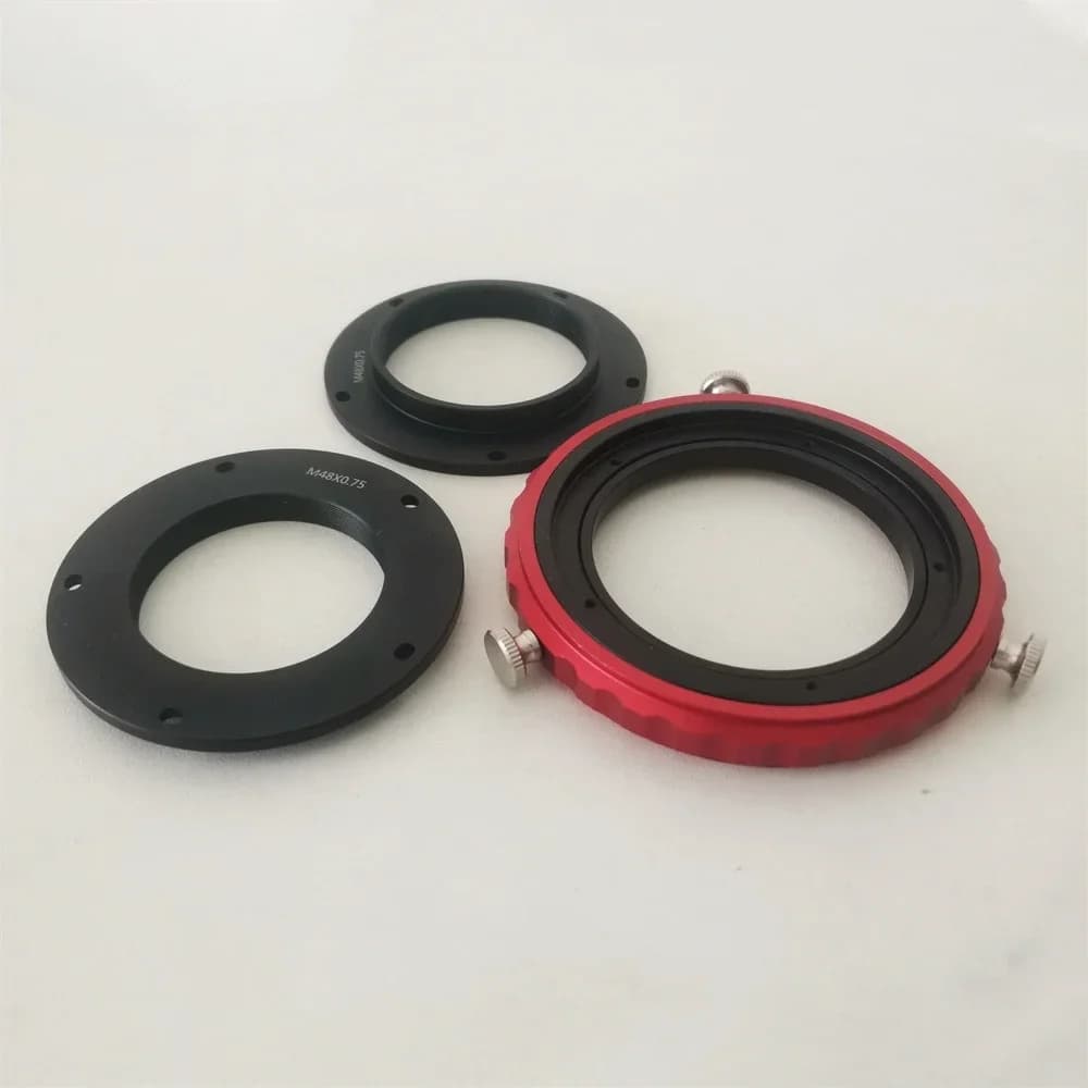 CAA M42 M48 M54 Optional 360 Degree Rotator Camera Angle Adjuster 3 In 1 Gyratory Device for Astronomical Telescope Photography