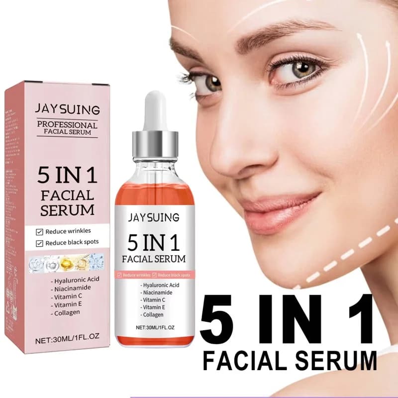 30ML Face serum 5 in 1 Essence for the removal of imperfections and pigmentation Hydrating Skin tightening Beauty serum to reduce imperfections