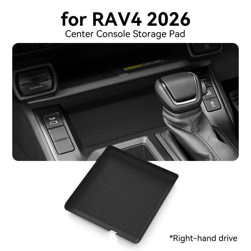 For 2026 Toyota RAV4 Center Console Storage Mat Silicone Protective Anti-slip Pad Car Modification Accessories