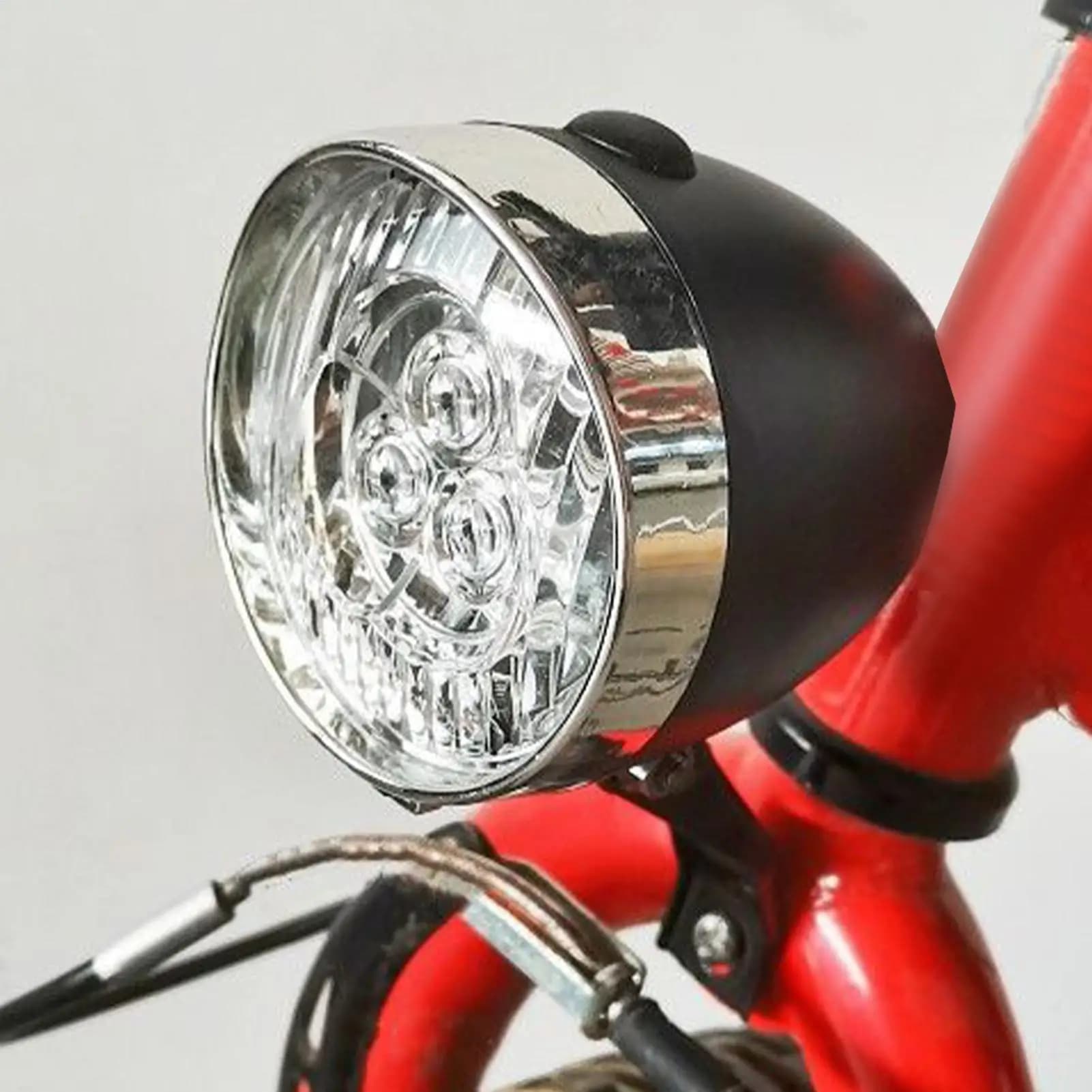 Luce Anteriore per Bicicletta con 3 LED Super Luminosi, Faro Impermeabile per Mountain Bike, per Bambini, Ragazzi, Uomini, Donne, Adulti e Monopattini