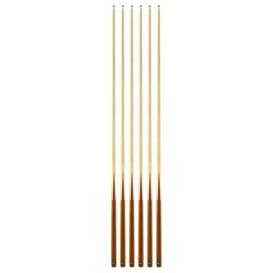 Set di 58 Stecche da Biliardo con Punta in Pelle da 13MM, Stecche Professionali per Adulti, Set da 4/6, Nero/Colorato