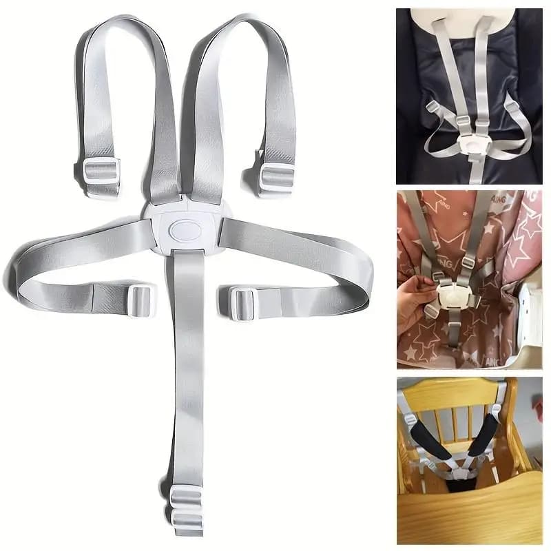 Universal safety belt for children 3/5 points harness for dining chairs Protection for lunch Car seat for fixed sleep