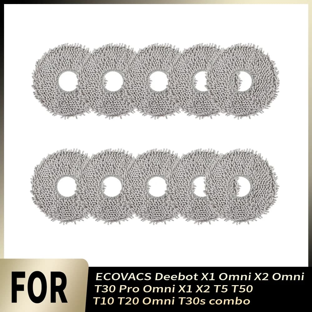 Perfect Fit Mop Pad For ECOVACS Deebot X1 Omni X2 Omni T30 Pro Omni X1 X2 T5 T50 T10 T20 Omni T30s combo Antibacterial Mop Cloth