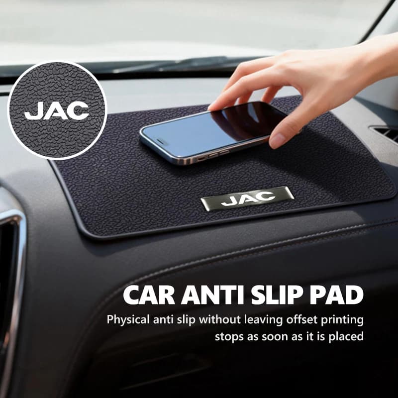 Car Anti-Slip Mat Auto Phone Key Holder Non Slip Storage Pad For JAC RF8 M3 M4 X8 Plus A5 E10X QX T6 T8 Pro T9 J3 J2 S5