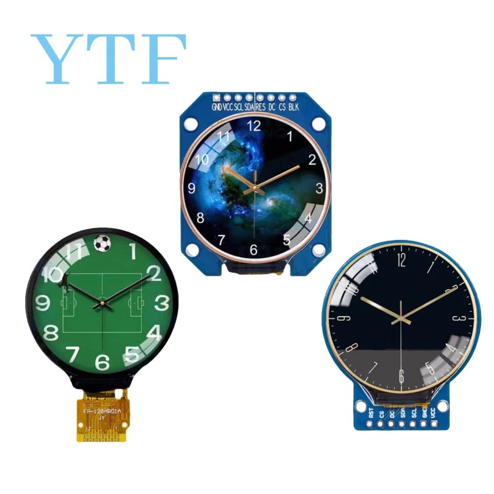 Modulo display LCD TFT a colori HD IPS da 1,28 pollici Schermo rotondo LED RGB da 1,28 pollici 240*240 GC9A01 Drive Adattatore interfaccia SPI PCB Cinghiale