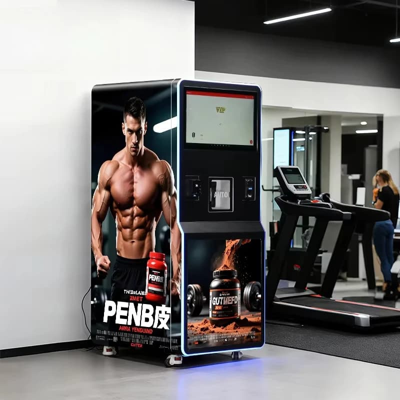Fitness Center Supplement Vending Machine for Protein Powder Pre Workout and Energy Bars Customized