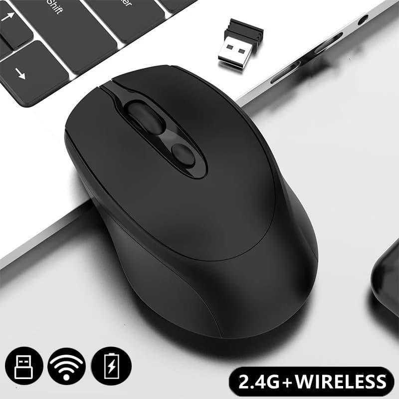 2.4G 2.4G Rechargeable Wireless Mouse Wireless Mouse for Computer, PC, Laptop, Macbook, Tablet