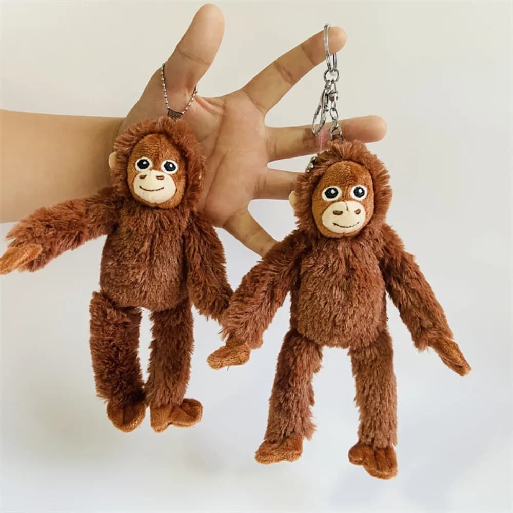 Morbido ciondolo Gorilla da 20 cm Orangutan Scimmia Peluche Ciondolo bambola Peluche Portachiavi Ragazza