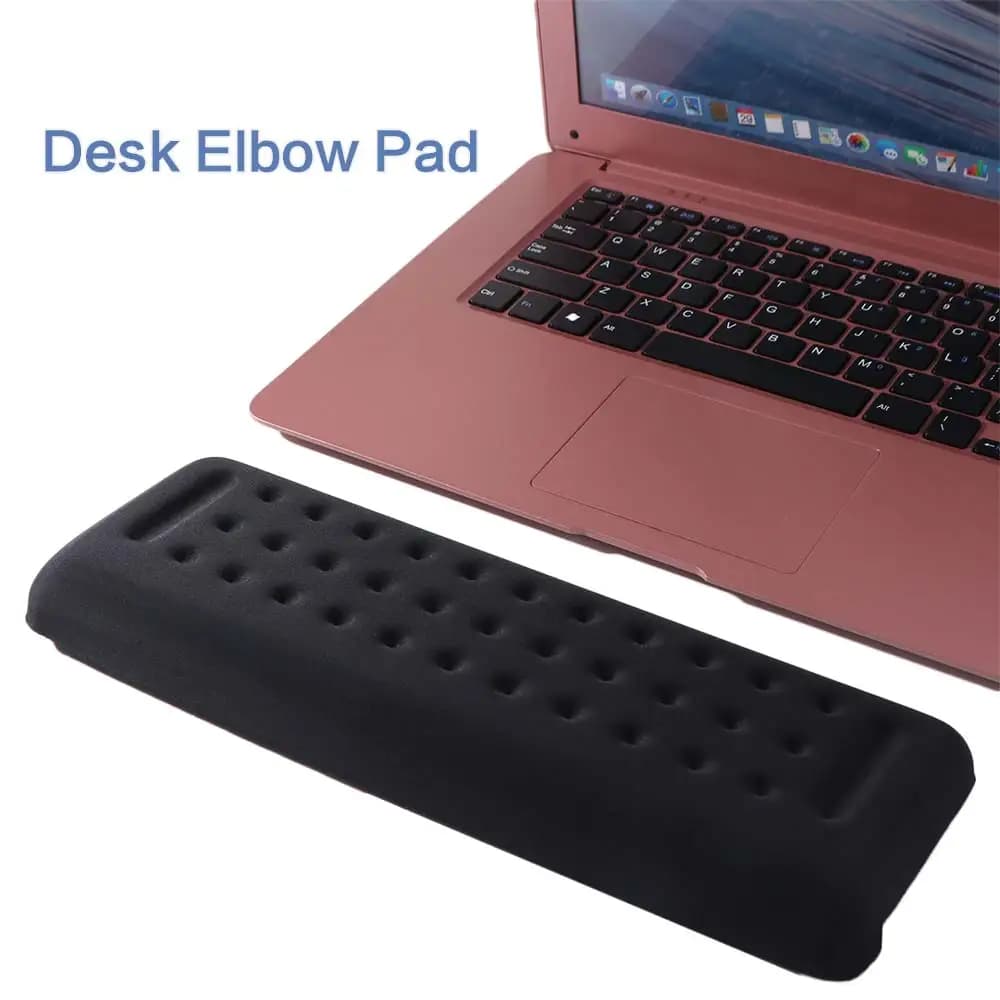 1 Pezzo Supporto Ergonomico per Gomito da Scrivania Nero a Forma di L, Imbottitura Antiscivolo a Lento Ritorno, Cuscini per Braccia Antiscivolo, Forniture per Ufficio
