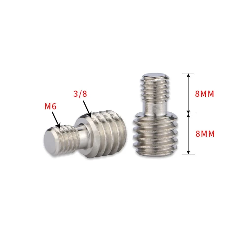 Universal M6 1/4 Male to 3/8 Camera Conversion Screw Camera Gear Tripod Mount Adapter Screw Monopod Mount Adapter Monopod