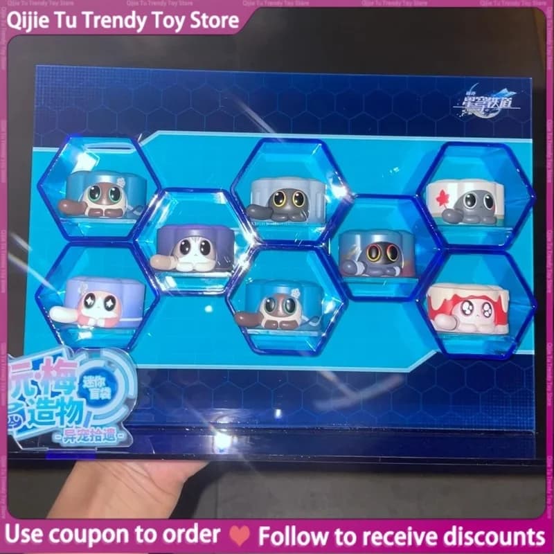 Honkai Star Rail Strange Collezione di animali domestici Ruan Mei Creation Mini Gatto Torta Gelato Cieco Scatola Cieca Borsa Regalo carino per le ragazze
