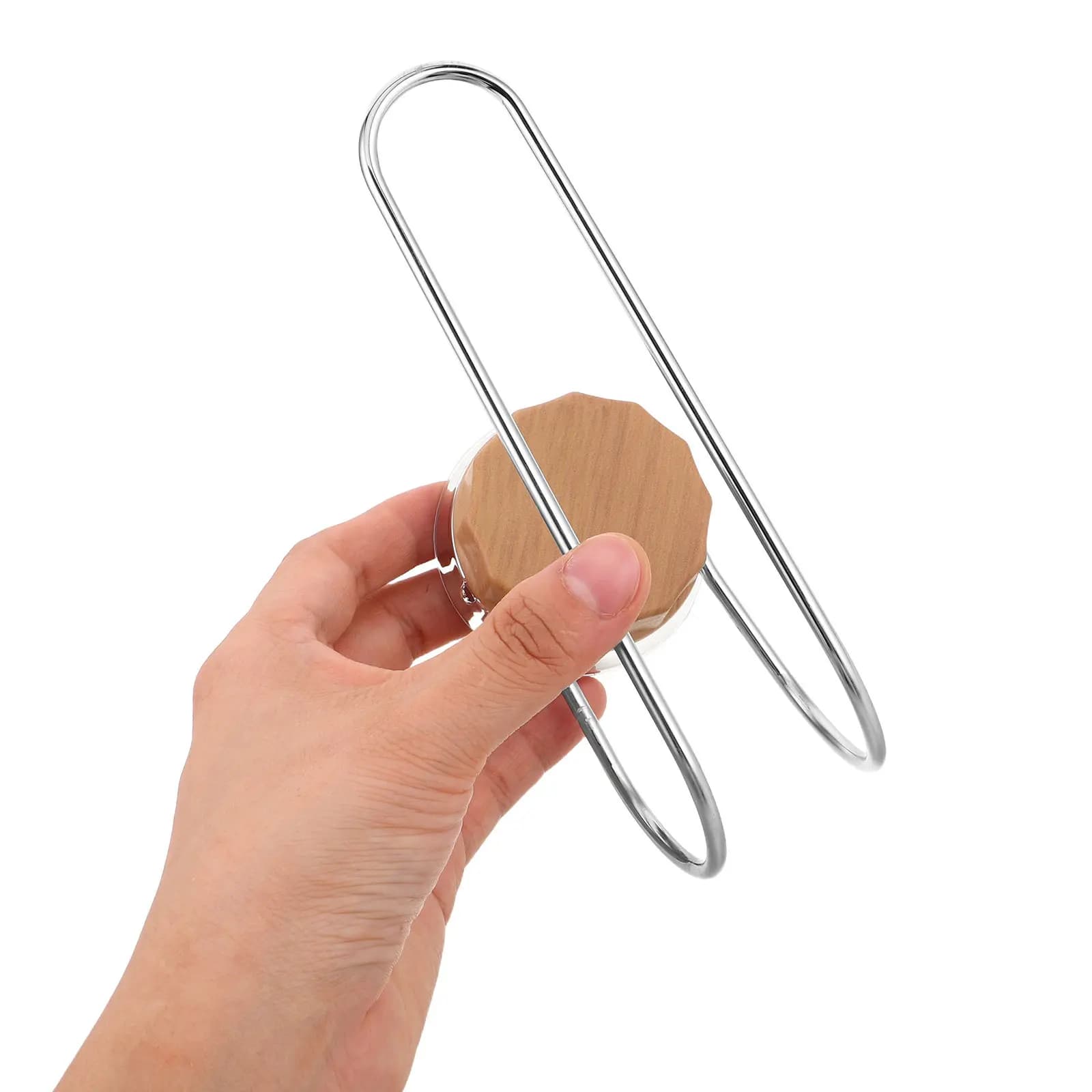 Scrunchie Holder Hair Accessories Organizer Stainless Steel Wall Hook Silver No Drill Suction Cup Bathroom Storage Headband Hair